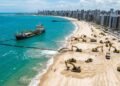 Cidade brasileira puxou areia do fundo do mar e transformou a orla com um novo calçadão, ciclovia e faixa de praia ampliada