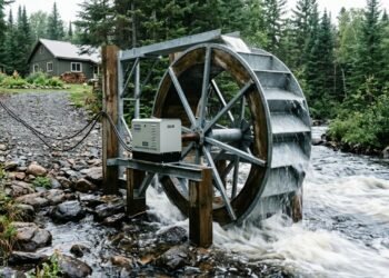 Aposentado usa rio para gerar energia em casa e mostra como a roda d’água funciona