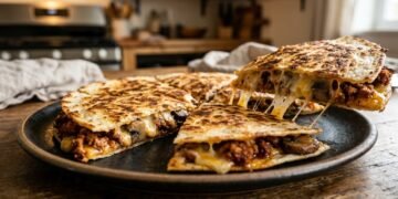 Você nem consegue perceber que não é carne: o segredo para fazer as melhores quesadillas de chouriço com cogumelos