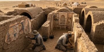 Arqueólogos encontram cidade religiosa de 1.500 anos escondida no deserto do Egito e revelam segredos antigos