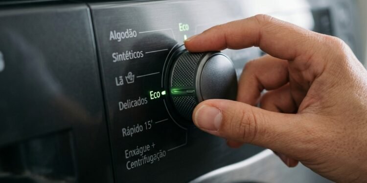 Para que serve o modo Eco da máquina de lavar e em quais situações ele realmente compensa