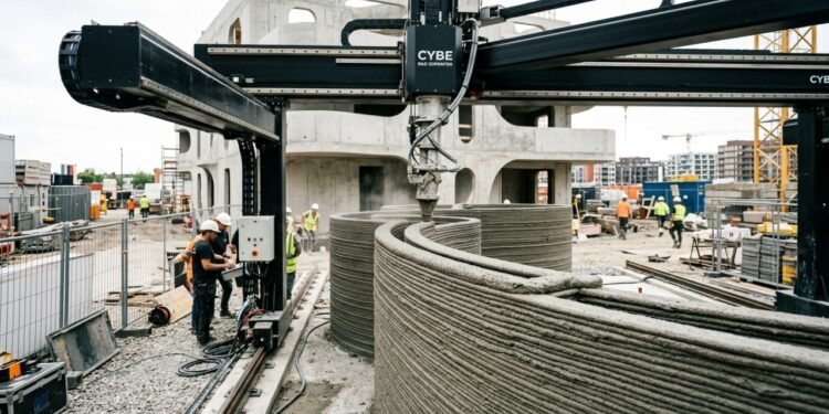 A França inaugura o maior edifício residencial impresso em 3D da Europa, com 12 casas construídas em apenas 34 dias.