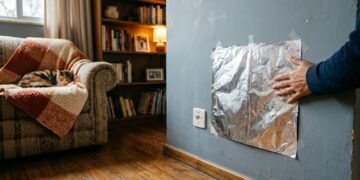 Colar papel alumínio nas paredes da casa: para que serve e por que é uma boa ideia fazer isso no inverno