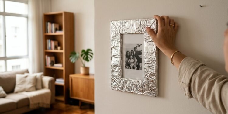 Como fazer quadros com papel alumínio para decorar sua casa