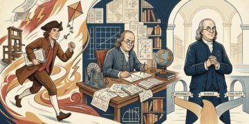 Benjamin Franklin sobre maturidade: “Aos 20 anos, a força de vontade reina; aos 30, a inteligência; e aos 40, o discernimento.”