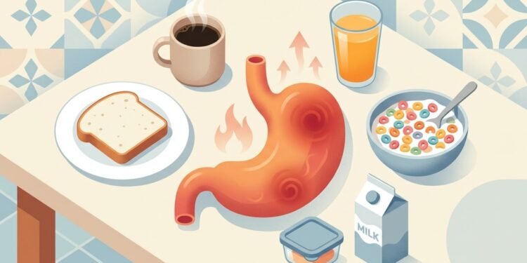 Os 6 alimentos que torturam o seu estômago no café da manhã