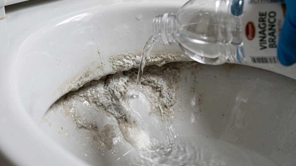 Colocar vinagre no vaso sanitário uma vez por semana pode trazer benefícios que pouca gente conhece