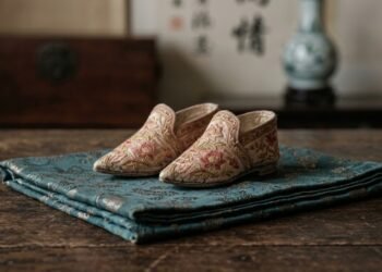 Para alcançar o ideal de beleza, meninas chinesas tinham os pés comprimidos desde a infância até caber nestes minúsculos calçados