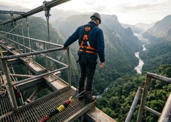 Homem falece em salto de bungee jump e família recebe R$ 300 mil e pensão mensal