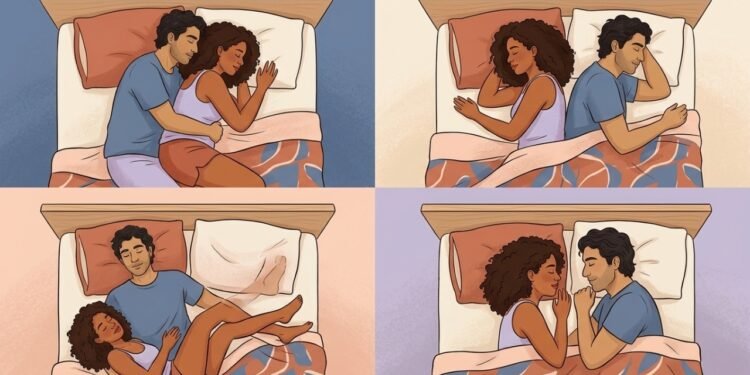 O que a posição de dormir com seu parceiro pode revelar sobre seu relacionamento
