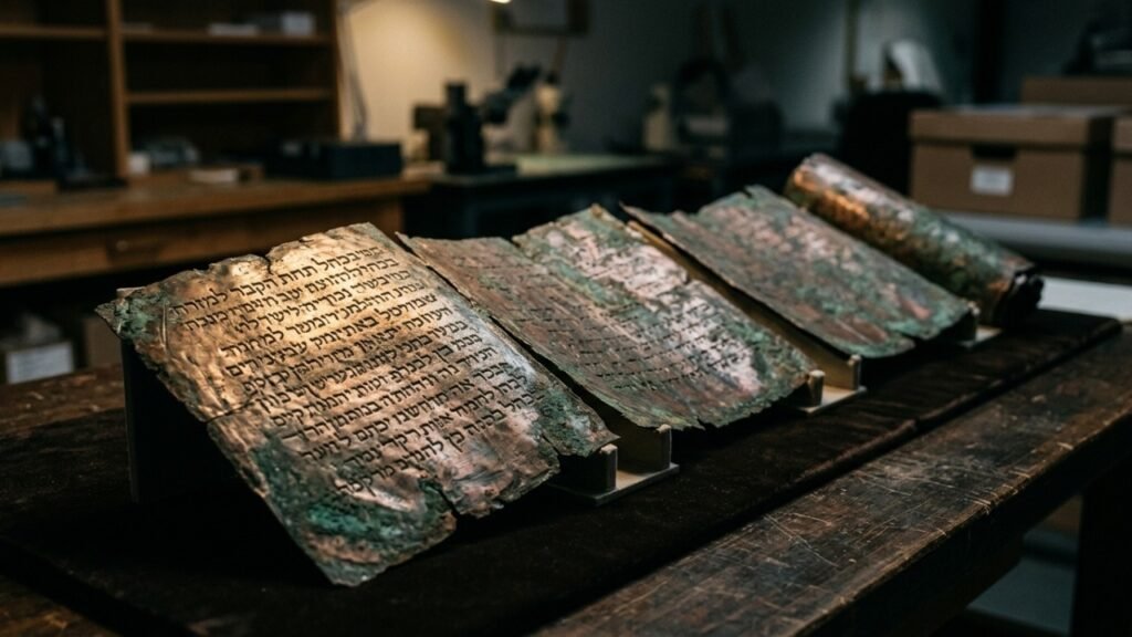 Ouro em cavernas, prata sob degraus e esconderijos esquecidos: o enigma gravado em cobre há cerca de dois mil anos