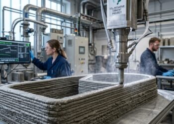 Cientistas de Singapura desenvolvem nova técnica de impressão 3D que aprisiona CO2 no concreto e aumenta sua resistência em 45%