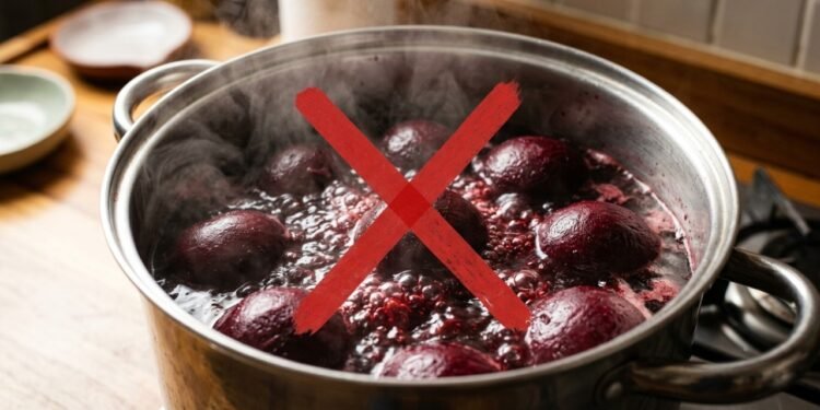 Pare de cozinhar beterraba diretamente na água: existe uma forma melhor de preservar seus nutrientes