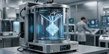 Pesquisadores de Utah desenvolvem uma impressora holográfica que fabrica estruturas 3D em apenas 20 segundos.