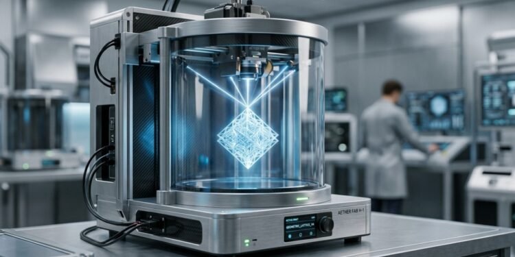 Pesquisadores de Utah desenvolvem uma impressora holográfica que fabrica estruturas 3D em apenas 20 segundos.