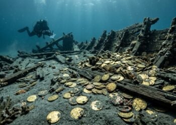 Mergulhadores encontraram mais de 400 moedas de ouro e levaram 30 anos para descobrir qual navio as transportava