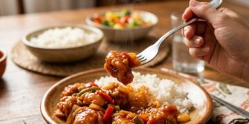 Receita tradicional de frango agridoce oriental para fazer em trinta minutos