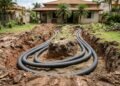 Ele enterrou canos no quintal e conseguiu resfriar a casa sem ar condicionado graças a um antigo sistema geotérmico