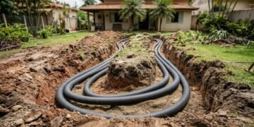 Ele enterrou canos no quintal e conseguiu resfriar a casa sem ar condicionado graças a um antigo sistema geotérmico
