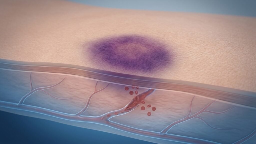Hematomas que aparecem sem motivo podem indicar problemas no sangue e exigem atenção