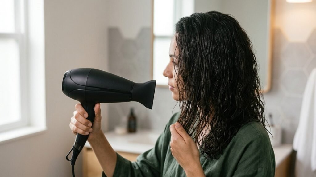 Você seca o cabelo todos os dias, mas um hábito com o secador pode estar roubando brilho e aumentando a quebra