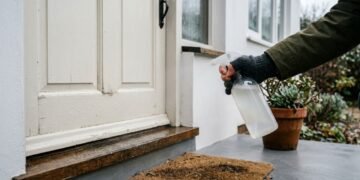 Por que muitas pessoas estão borrifando vinagre na porta da frente durante o inverno