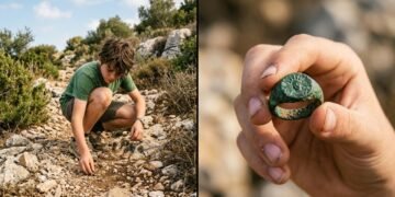 Adolescente caminhava com a família pelo Monte Carmelo quando encontrou no chão um anel romano de 1.800 anos perfeitamente preservado