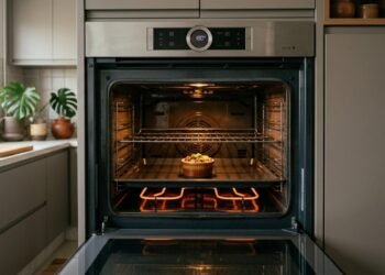 Forno grande ligado para uma refeição pequena pode gastar até 3 vezes mais energia