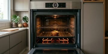 Forno grande ligado para uma refeição pequena pode gastar até 3 vezes mais energia
