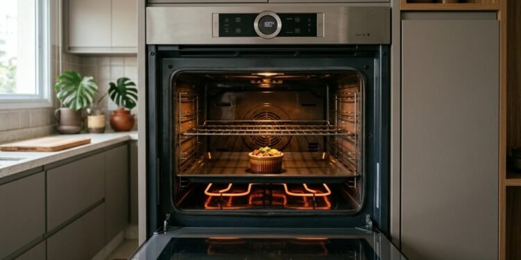 Forno grande ligado para uma refeição pequena pode gastar até 3 vezes mais energia