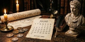A lenda de julho: costumava ser o quinto mês do ano. Seu nome original não era julho, mas foi mudado em homenagem a um homem