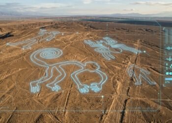Inteligência artificial encontrou 303 desenhos escondidos no deserto e alguns são mais estranhos do que os famosos animais de Nazca