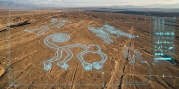 Inteligência artificial encontrou 303 desenhos escondidos no deserto e alguns são mais estranhos do que os famosos animais de Nazca