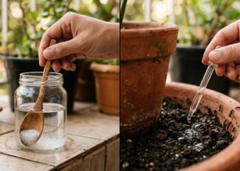 Uma colher deste ingrediente misturado com água irá ajudar a afastar formigas escondidas nos vasos