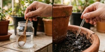 Uma colher deste ingrediente misturado com água irá ajudar a afastar formigas escondidas nos vasos