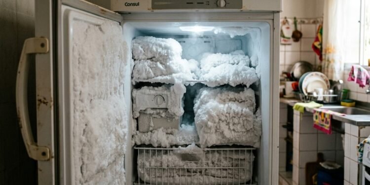 Freezer cheio de gelo pode fazer o aparelho trabalhar mais e pesar na luz