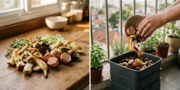 Adeus lixo orgânico: composteira compacta transforma sobras da cozinha em alimento para as plantas