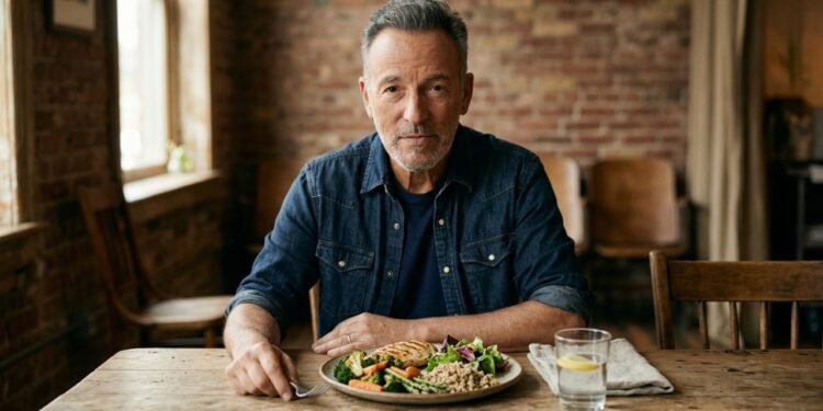 Bruce Springsteen, aos 76 anos: "Exercício é importante para entrar em forma, mas a nutrição representa 90% do processo."