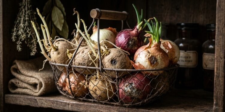 O erro ao guardar batata e cebola que acelera o apodrecimento e aumenta o desperdício