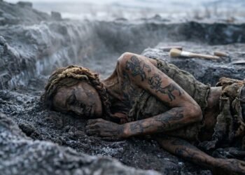 Cientistas encontraram uma mulher mumificada diferente das outras: ela possui o corpo todo coberto por tatuagens preservadas pelo frio extremo