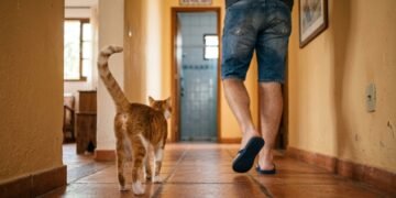 Gatos seguem seus donos até o banheiro por 5 razões, e uma delas está diretamente ligada à sensação de segurança