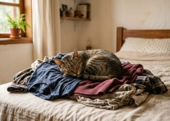 Antes de tirar o gato da pilha de roupas, entenda o que ele realmente pode estar buscando ali