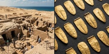 Arqueólogos encontram 18 tumbas no Egito com 24 misteriosas línguas de ouro, sarcófago de granito e estátua de Afrodite
