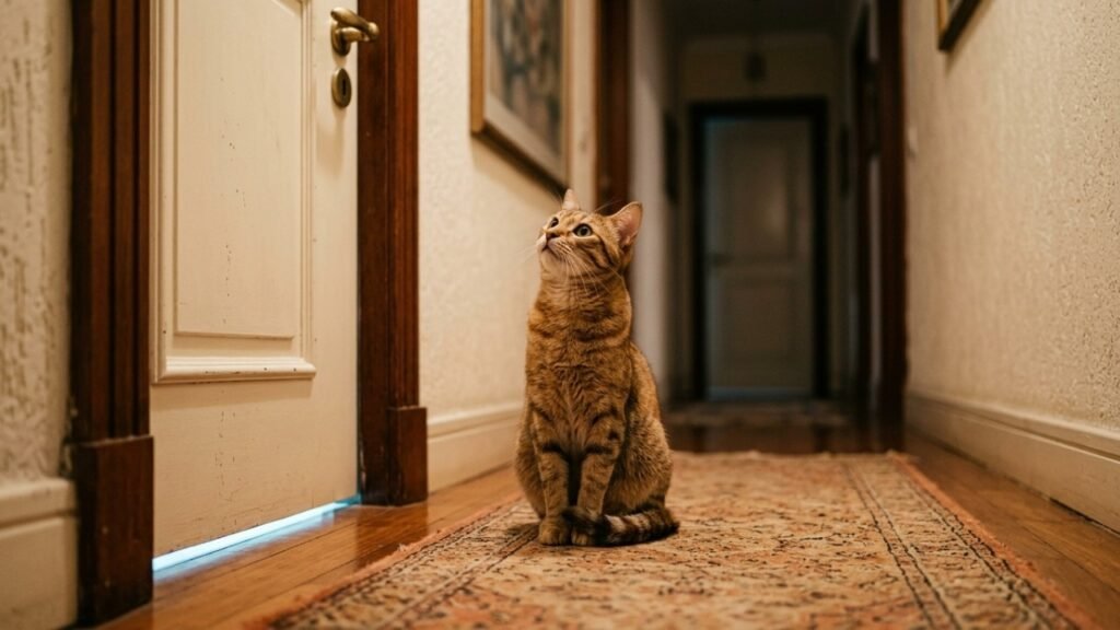 Gatos seguem seus donos até o banheiro por 5 razões, e uma delas está diretamente ligada à sensação de segurança