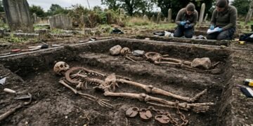 Arqueólogos encontraram 30 sepulturas trancadas com cadeados para evitar que os supostos "vampiros" voltassem a vida
