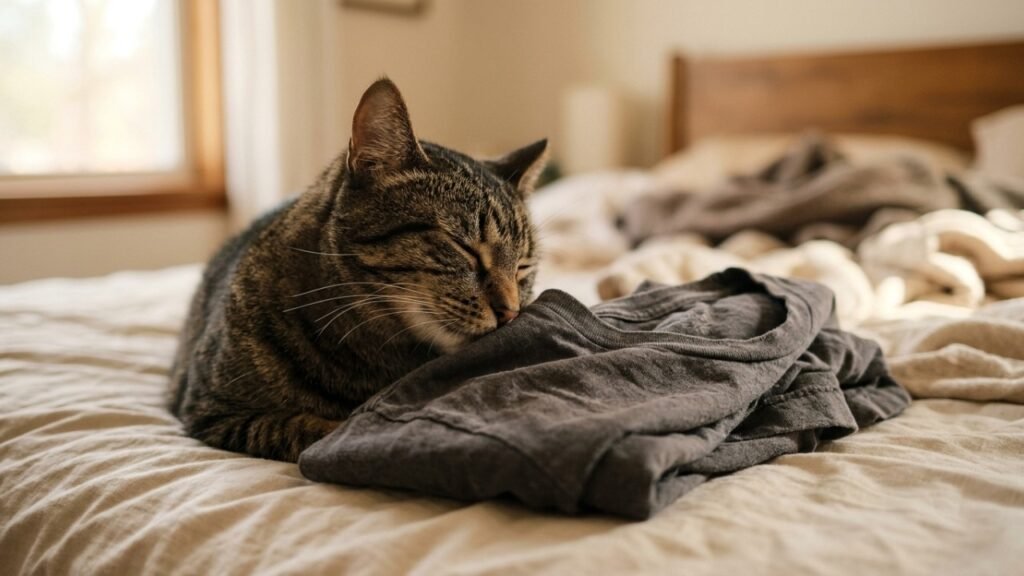 Antes de tirar o gato da pilha de roupas, entenda o que ele realmente pode estar buscando ali