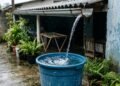 Hábito de guardar água da chuva ajuda a lavar o quintal e regar as plantas sem gastar água da torneira