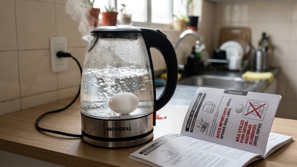 É possível usar uma chaleira elétrica para cozinhar ovos? O fabricante revela a resposta