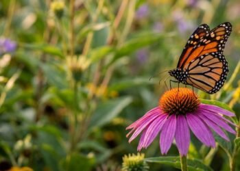 O que significa quando várias borboletas começam a aparecer nas flores do seu jardim
