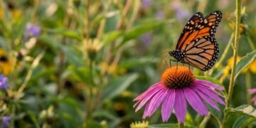 O que significa quando várias borboletas começam a aparecer nas flores do seu jardim